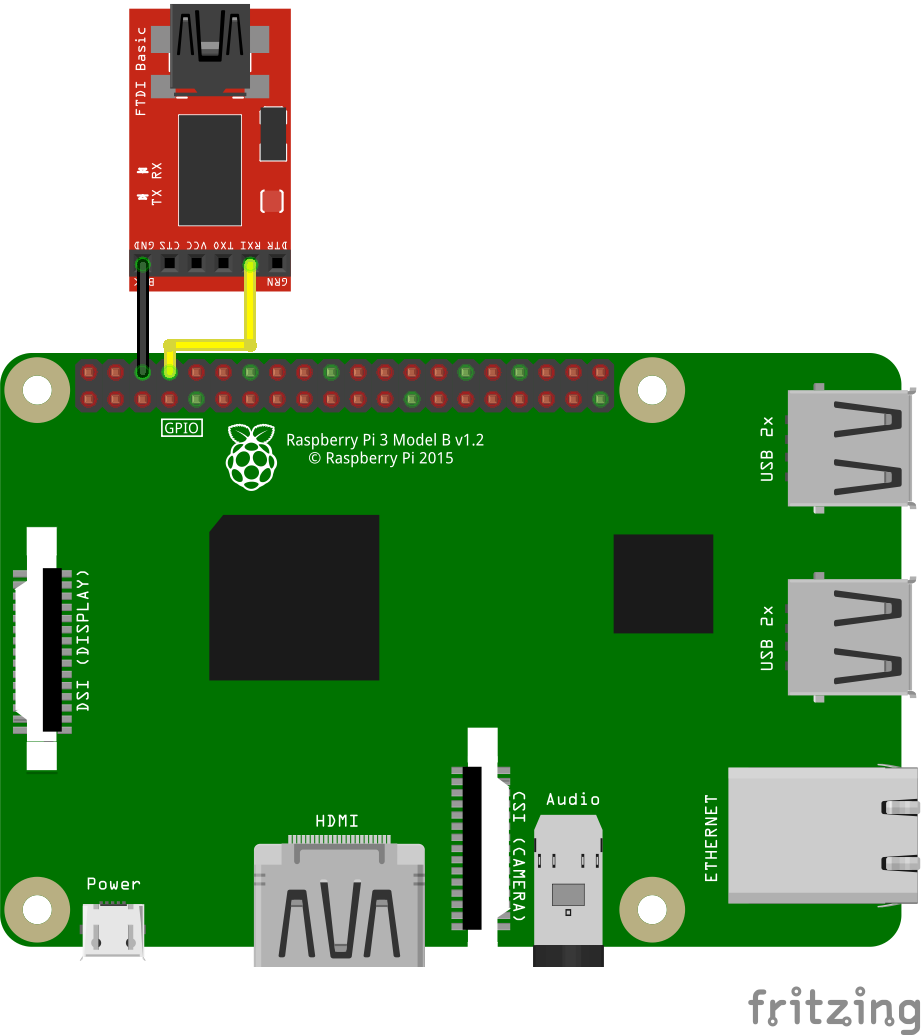 Wiring diagram for Pi and FTDI